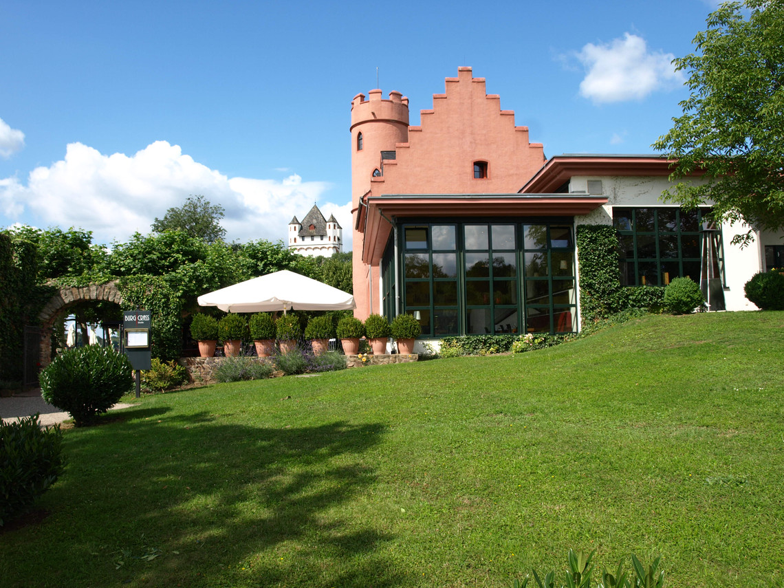 Auch Schloss Rheinberg genannt, gilt als das älteste erhaltene Gebäude der Stadt. Der ehemalige Freihof lag außerhalb der Stadtmauer.