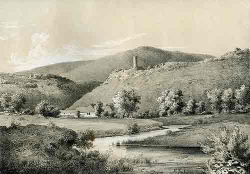 Wiesental mit dem Bassenheimer Hof und den Weinlagen Turmberg und Gräfenberg.
